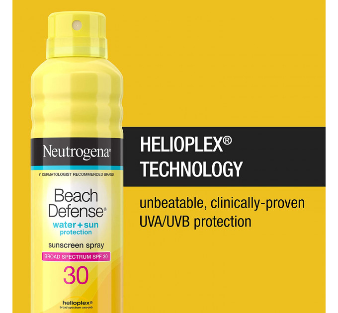 Neutrogena Beach Defense Body Spray Sunscreen with Broad Spectrum SPF 30 Солнцезащитный спрей 